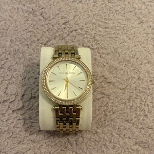 Michael Kors Gold and White Watch